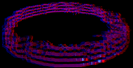 View this 3D image with Red Blue Glasses.